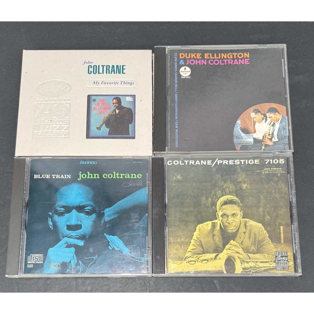 John Coltrane CD Lot 4 Albums Blue Train My Favorite Things Duke Ellington Jazz